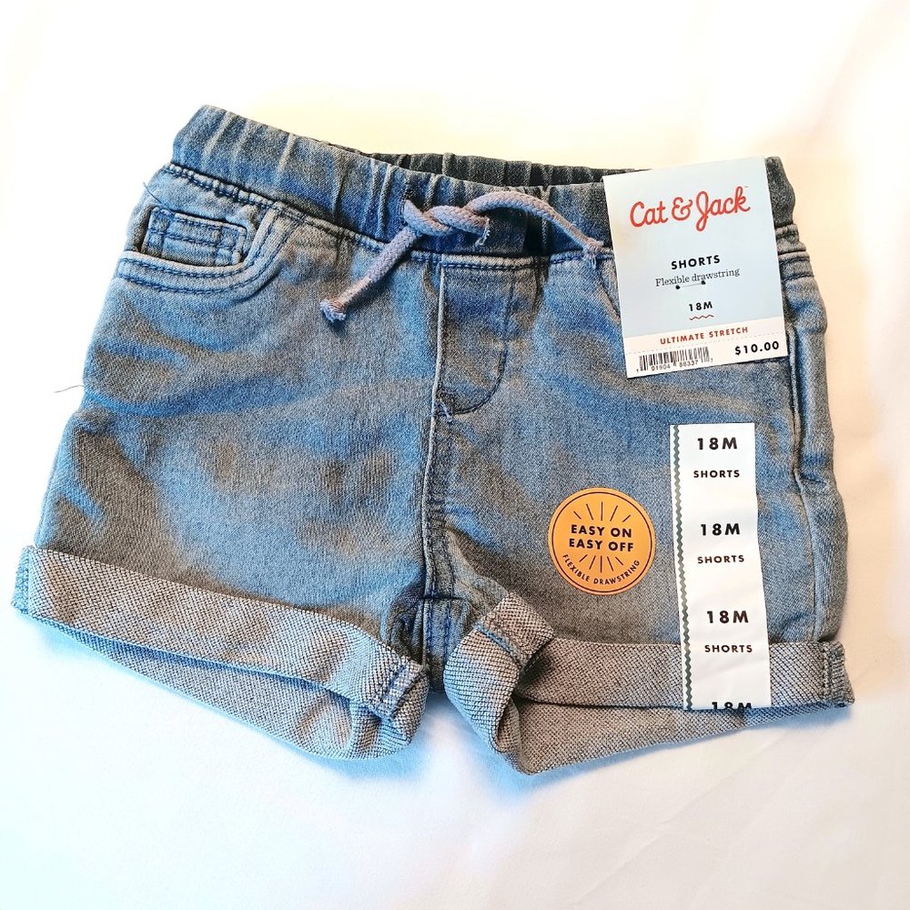 NWT Cat & Jack Jean Shorts